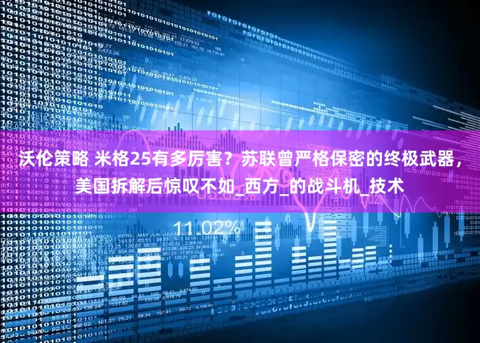 沃伦策略 米格25有多厉害？苏联曾严格保密的终极武器，美国拆解后惊叹不如_西方_的战斗机_技术