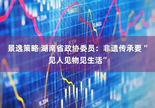 景逸策略 湖南省政协委员：非遗传承要“见人见物见生活”